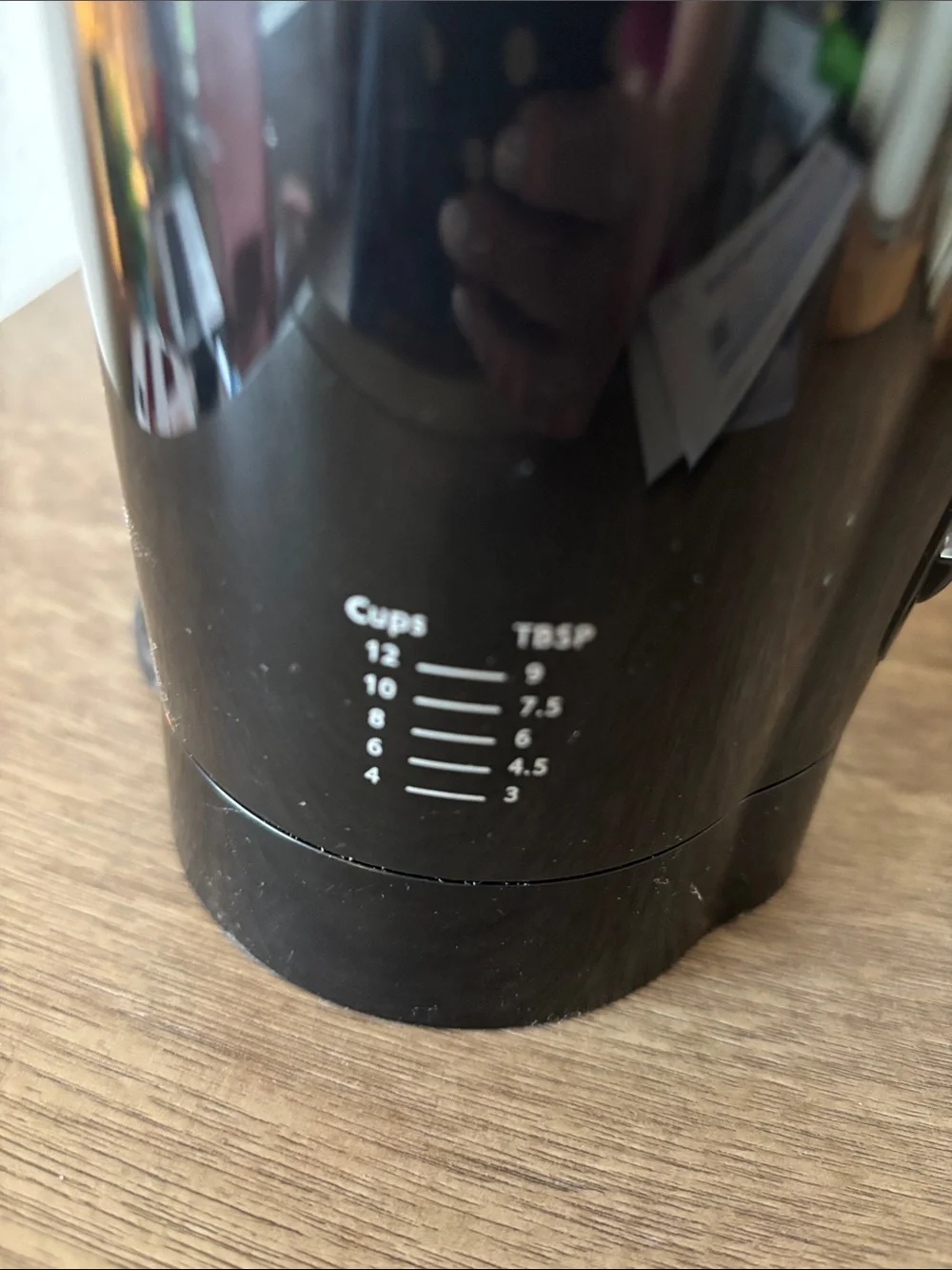 Mr. Coffee Black Electric Coffee Grinder with Clear Bean Hopper